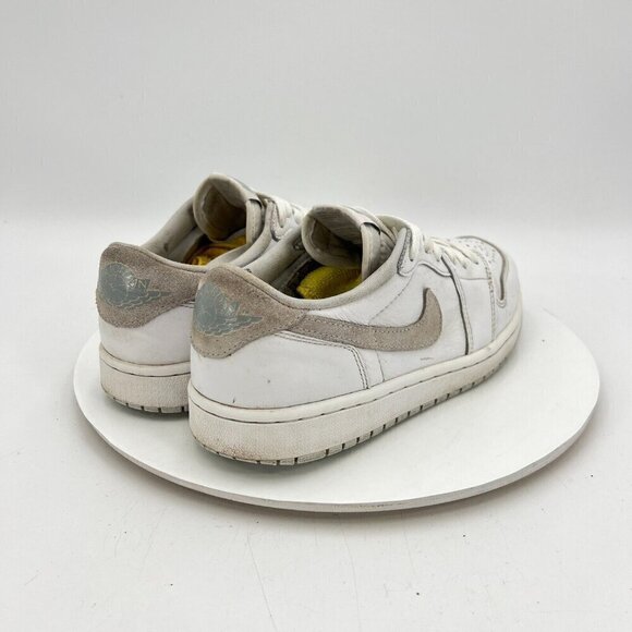 Nike Air Jordan 1 Low Men Size 8 CZ0790-100 White Neutral Particle Grey Shoes - Picture 5 of 14